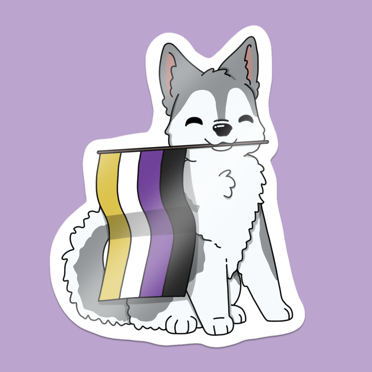 Non-binary Pride Pup