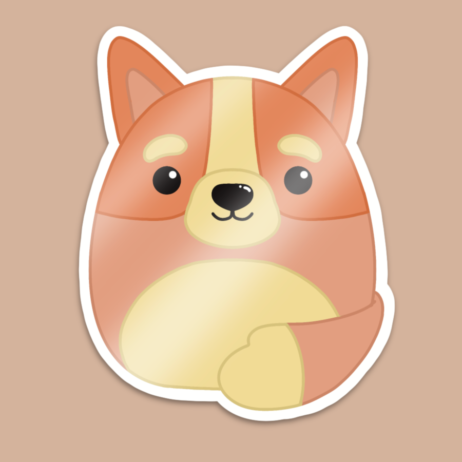 Bingo Squishmallow Sticker