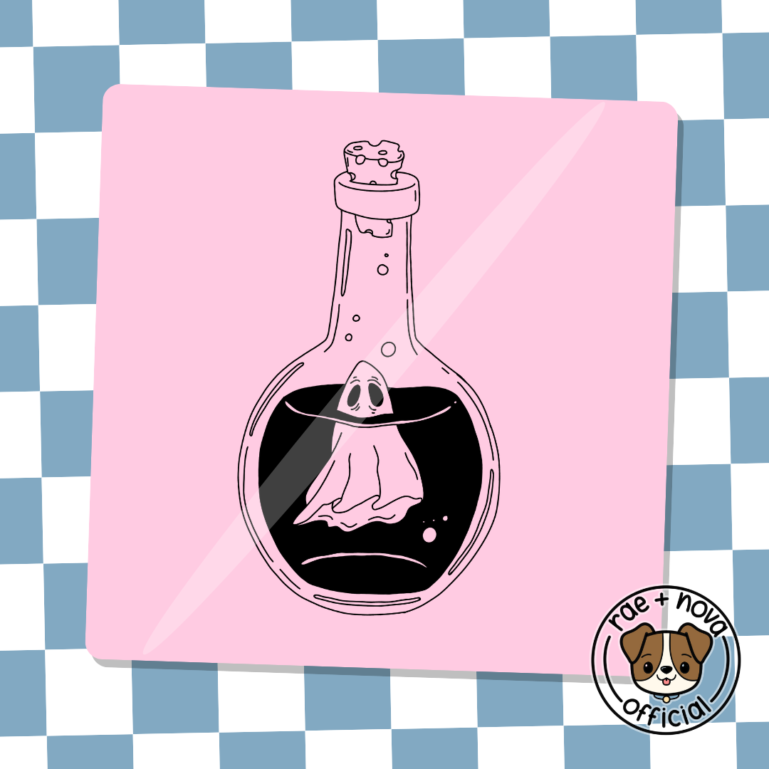 Bottled Ghost Coaster