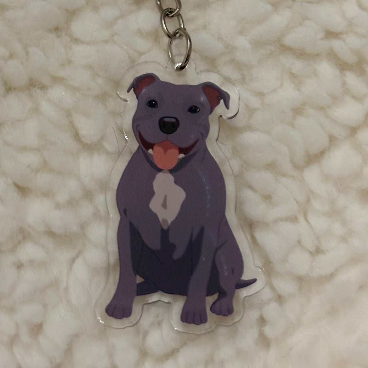 Staffy keyring