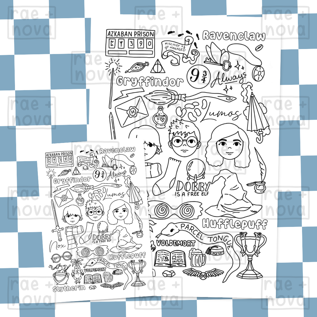 Harry Potter Doodle Print