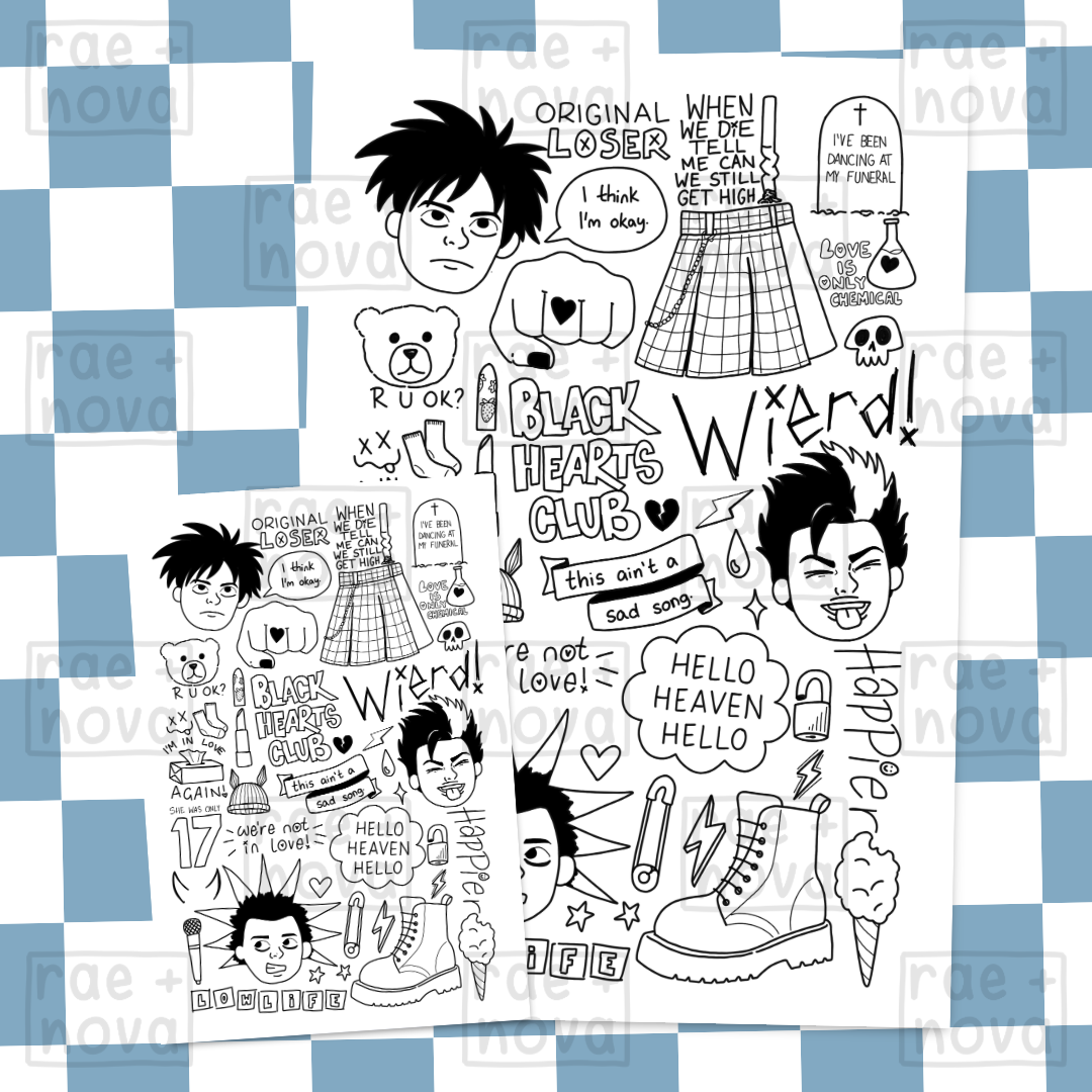 Yungblud Doodle Print