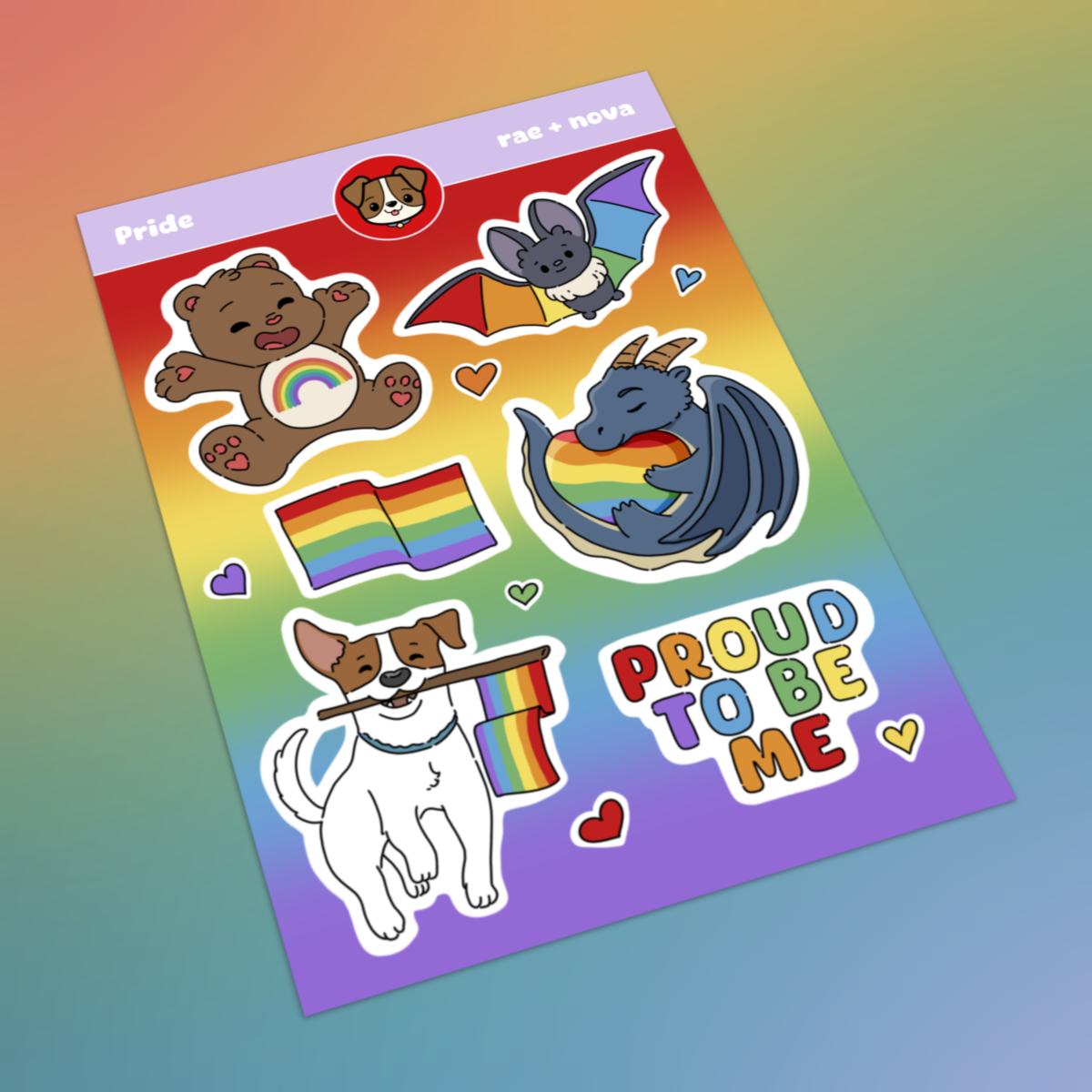 Rainbow Pride Sticker Sheet