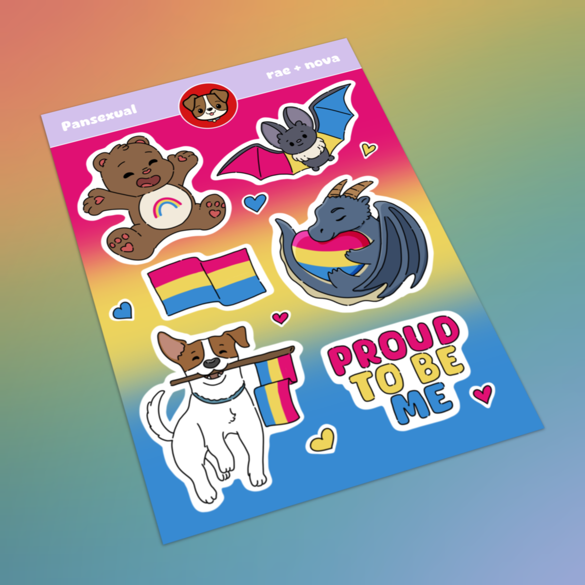 Pansexual Pride Sticker Sheet