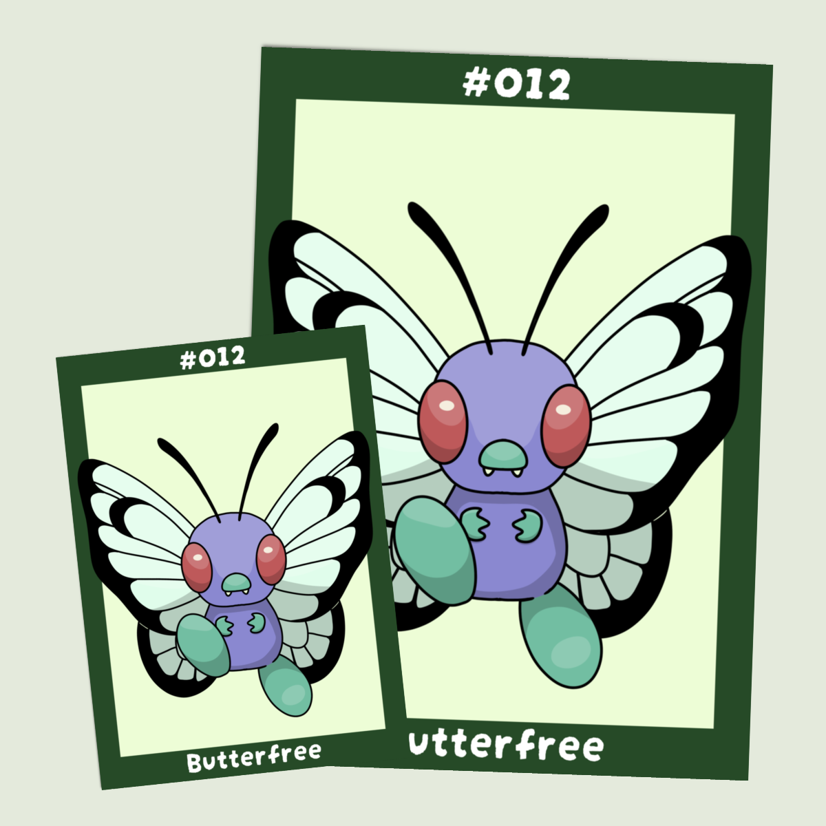 012 Butterfree PokePal Print