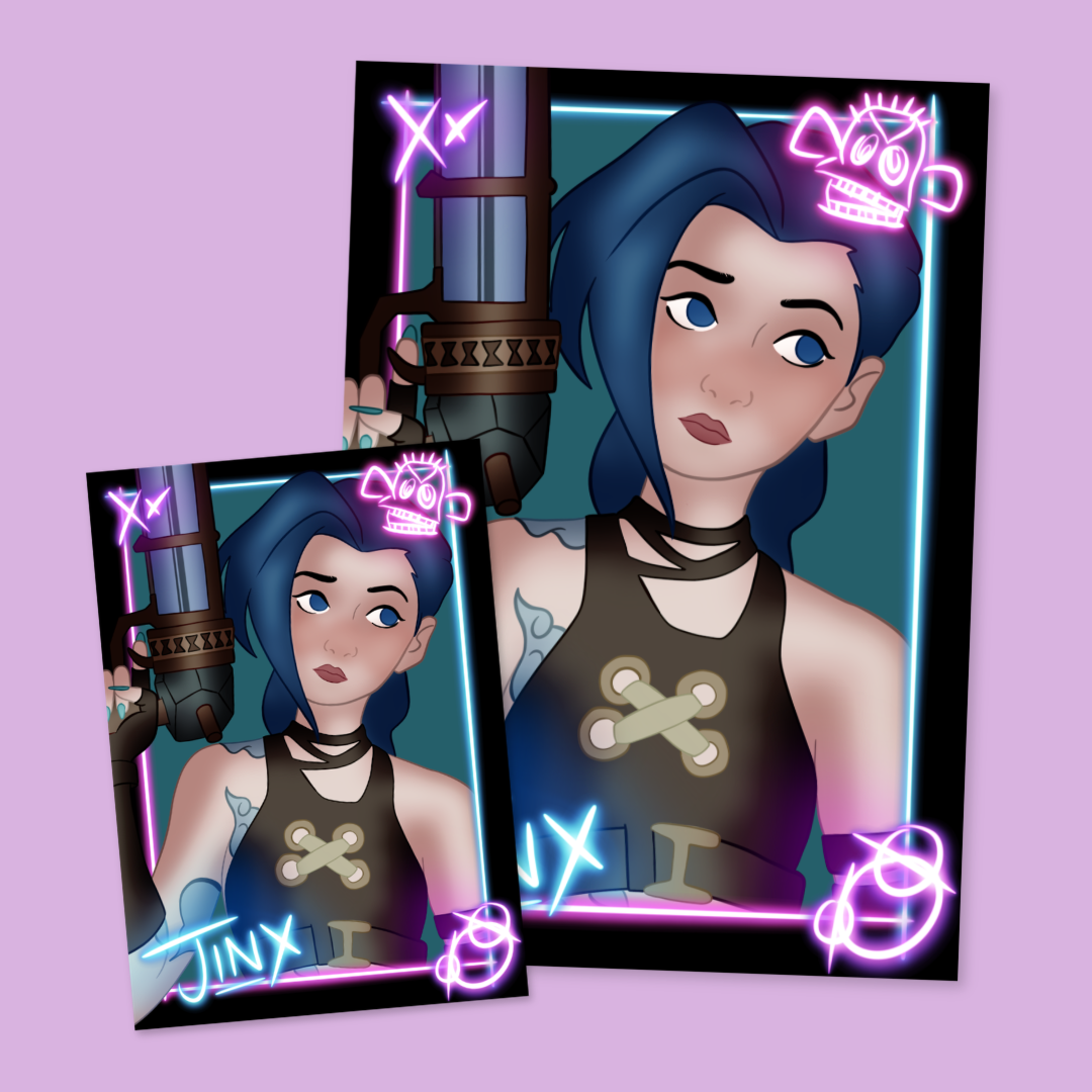 Jinx Arcane Art Print