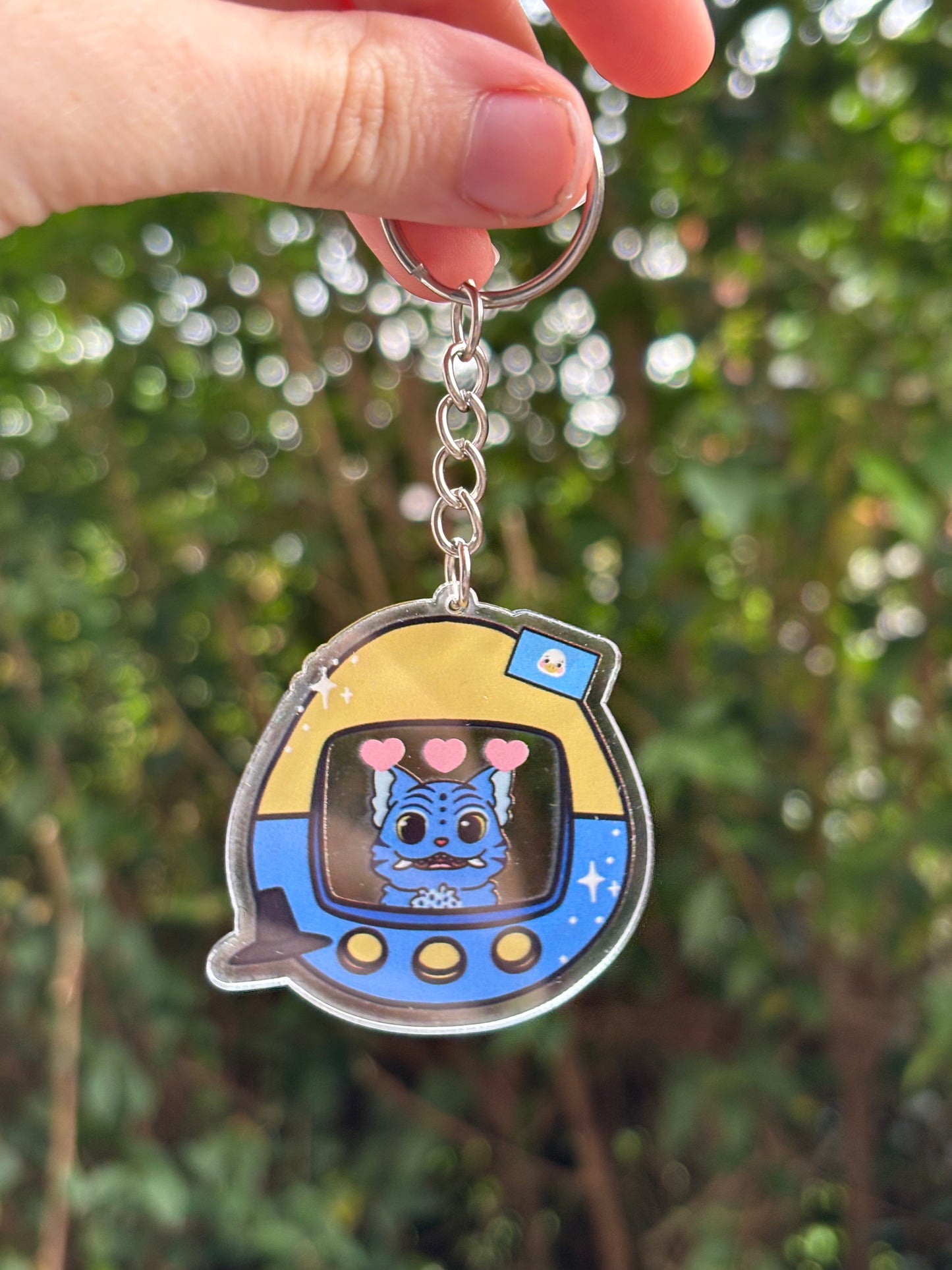 Acrylic Tamagotchi Keyring - Derpy