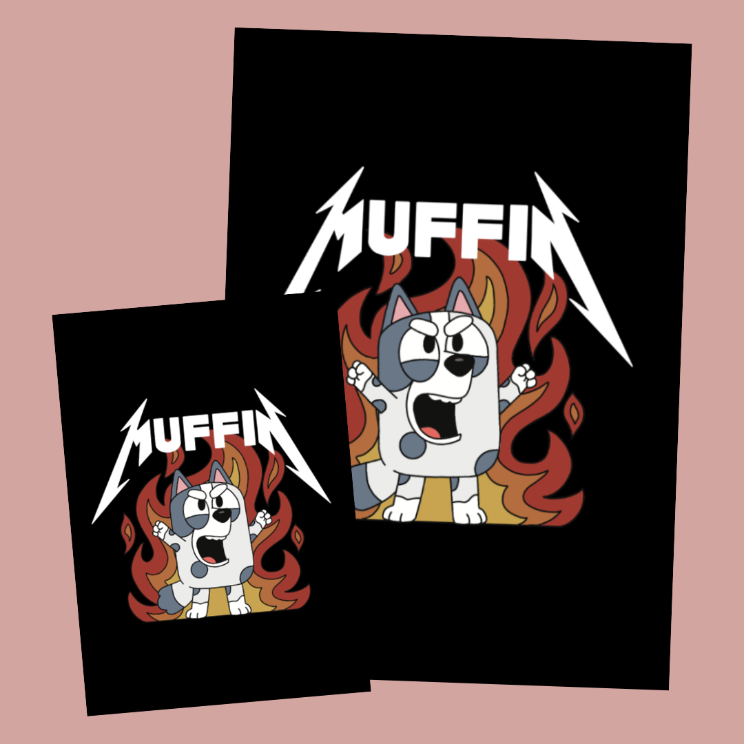 Metal Muffin Art Print