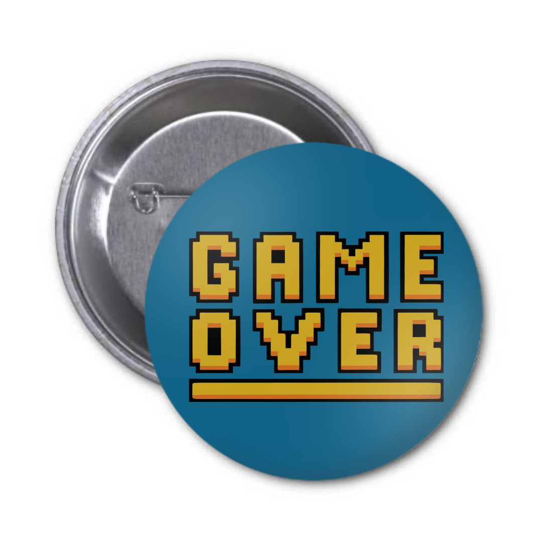 Game Over Button Badge