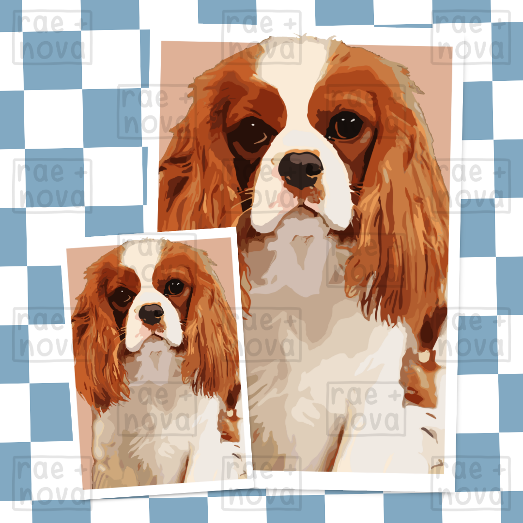 Cavalier Portrait Art Print