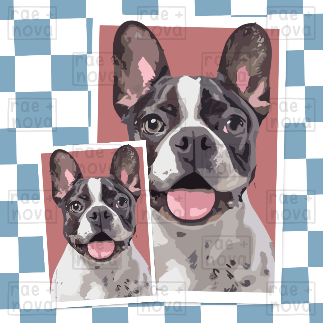 French Bulldog Portrait Art Print