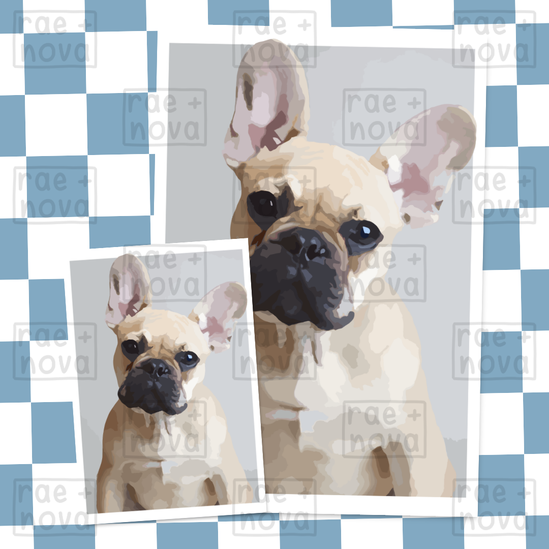 French Bulldog Portrait Art Print