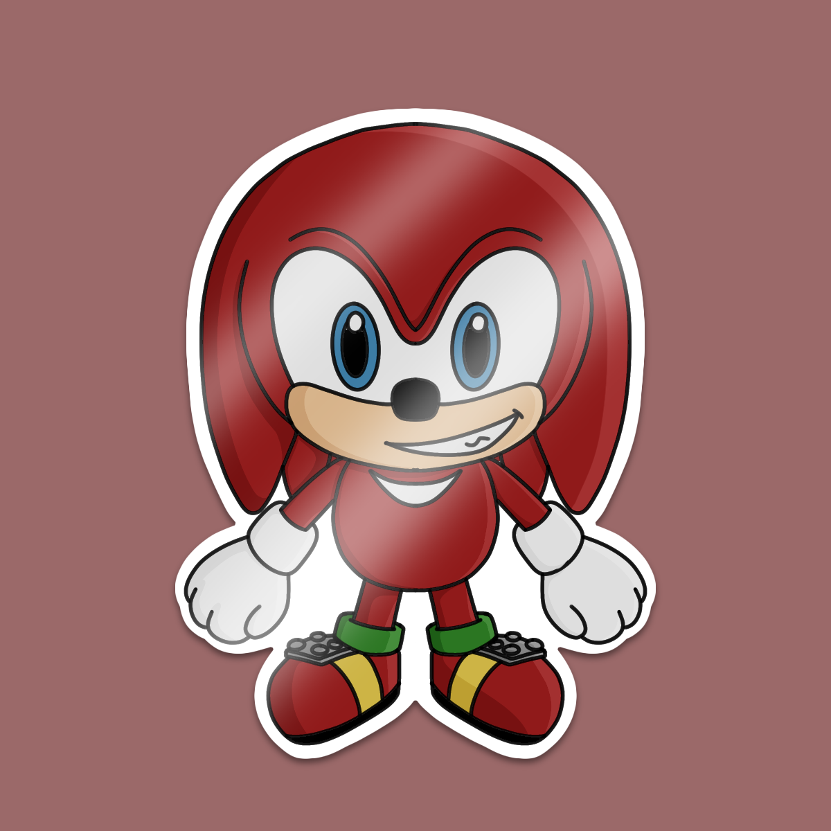 Knuckles Sticker