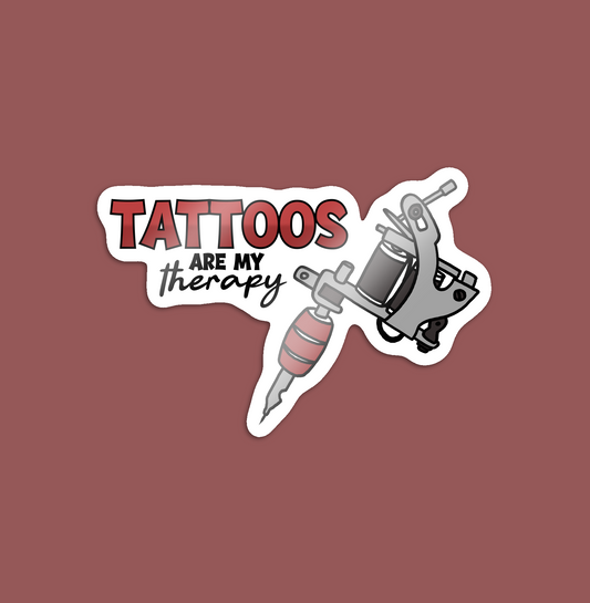 Tattoos Are My Therapy Sticker