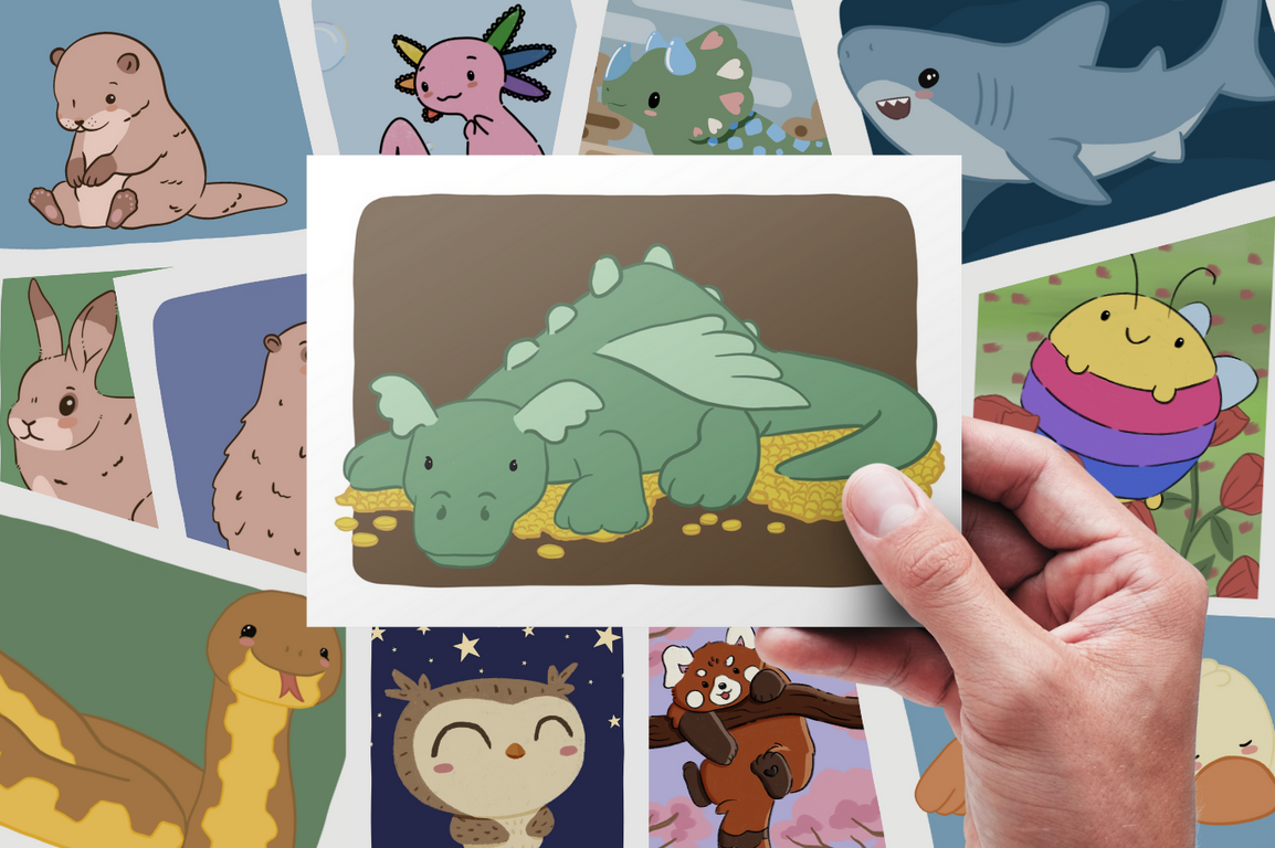 Adorable art prints of the cutest animals.