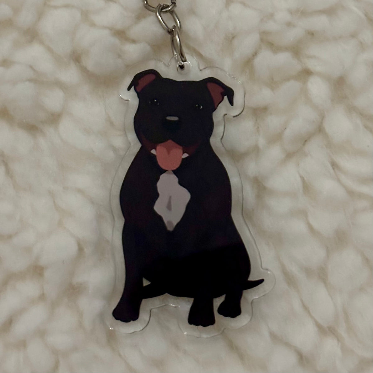 Staffy keyring