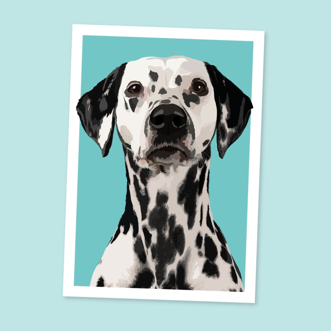 Dalmatian Portrait Art Print