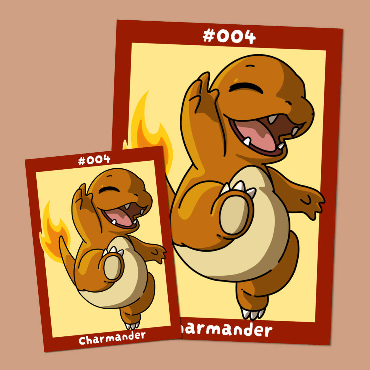 004 Charmander PokePal Print