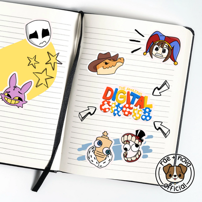 The Amazing Digital Circus Sticker Sheet