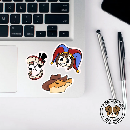 The Amazing Digital Circus Sticker Sheet