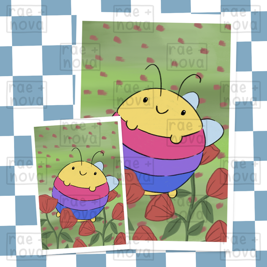 Bi Bee Art Print