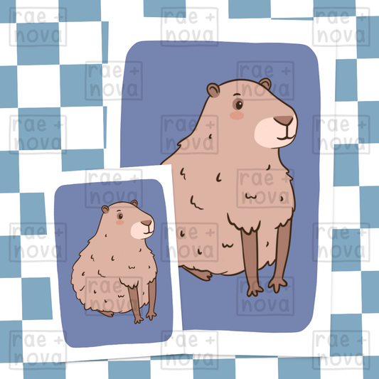 Capybara Art Print