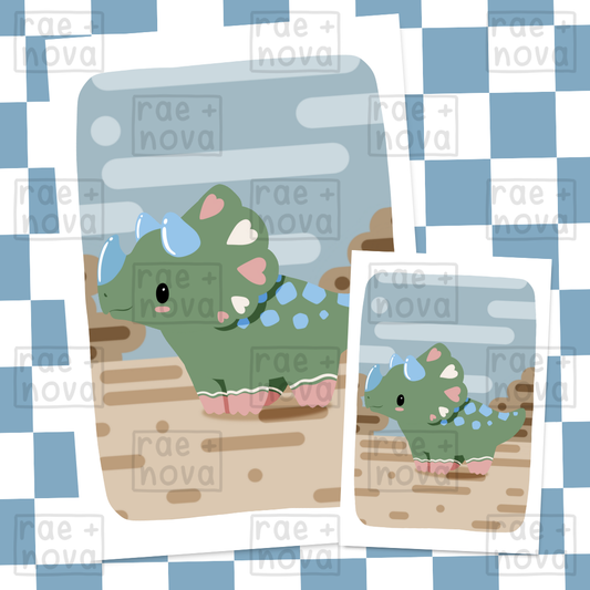 Transceratops Art Print