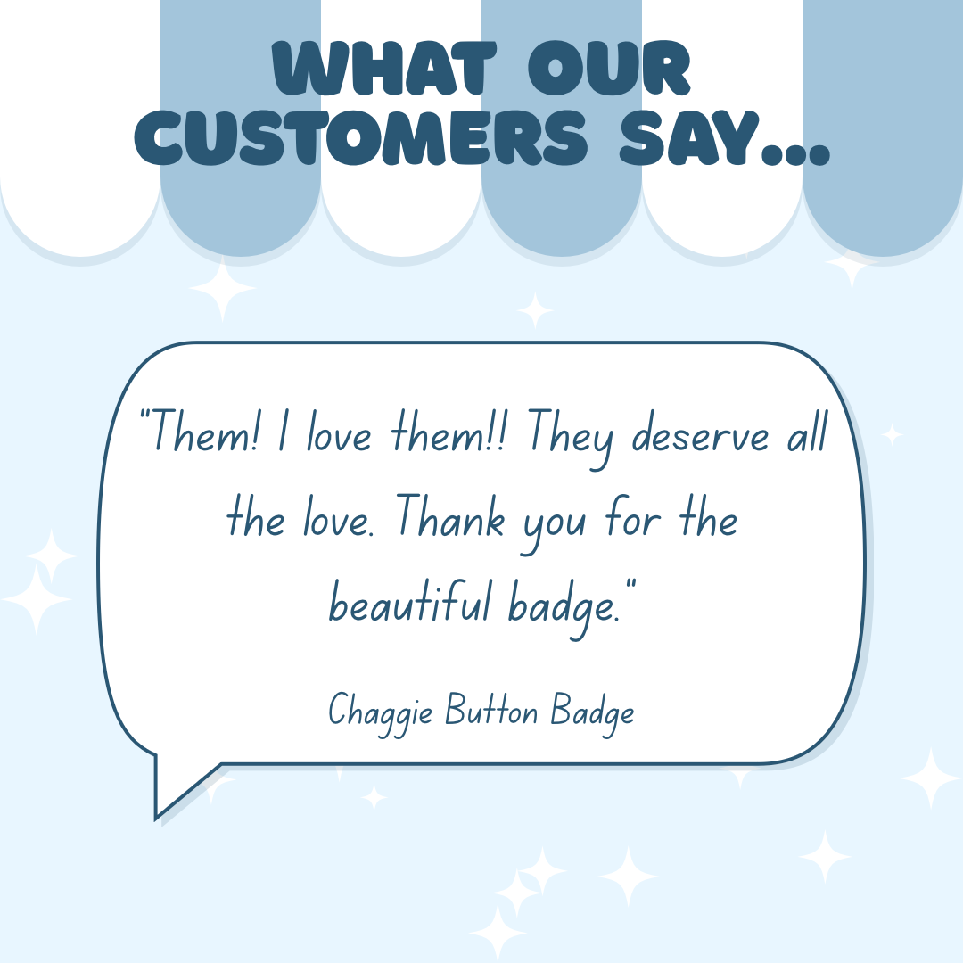 Charlie and Vaggie Button Badge