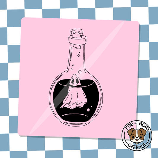 Bottled Ghost Coaster