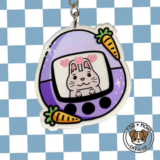 Bunny Tamagotchi Keyring