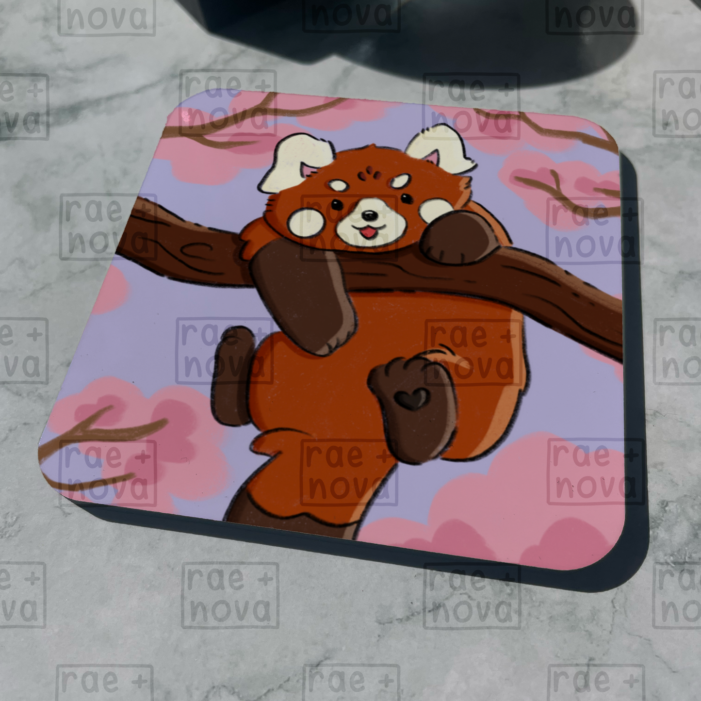 Red Panda Spring Coaster