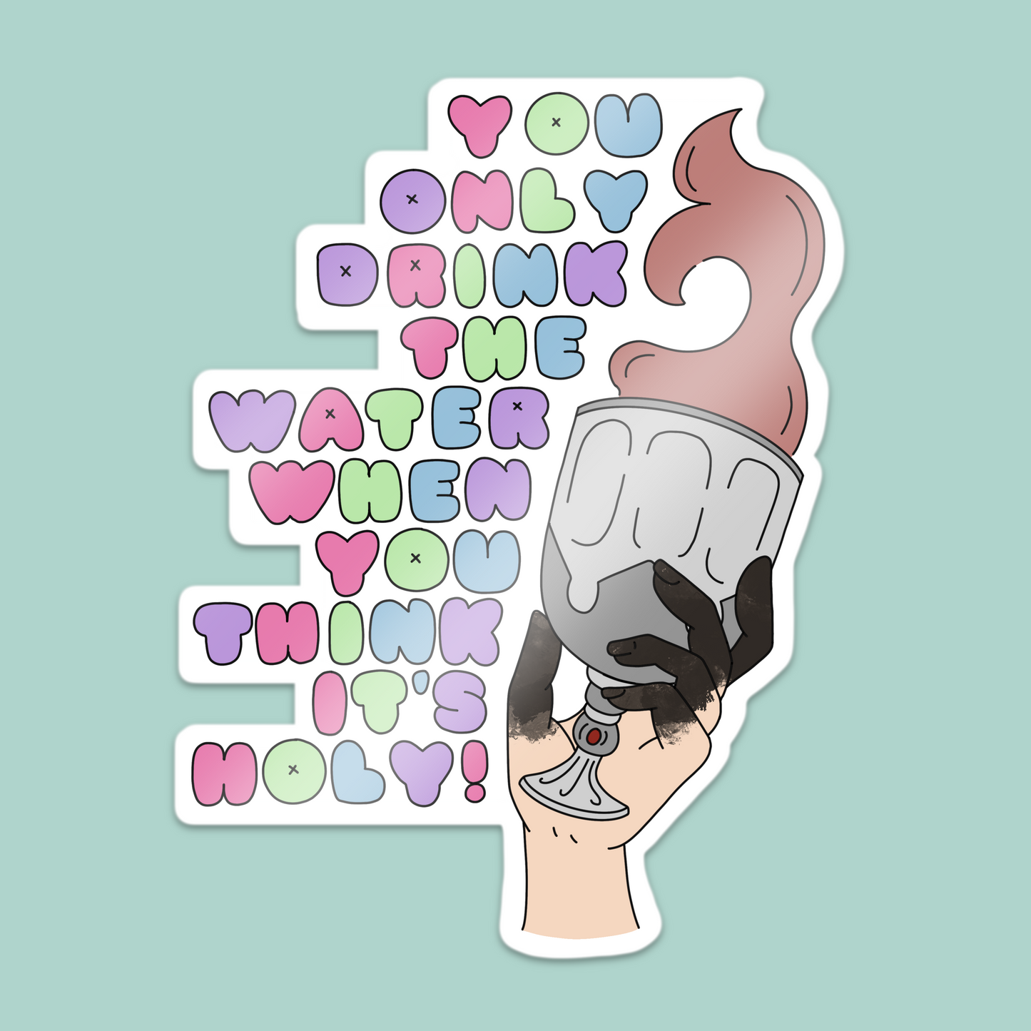 Holy Water Sticker