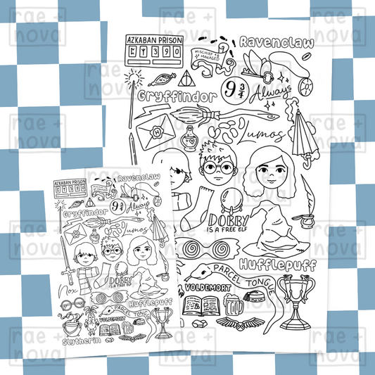 Harry Potter Doodle Print