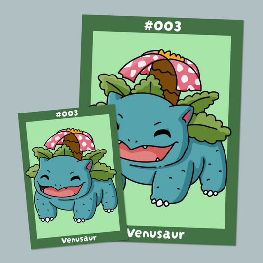 003 Venusaur PokePal Print