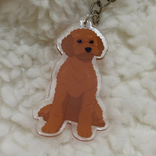 Labradoodle Keyring