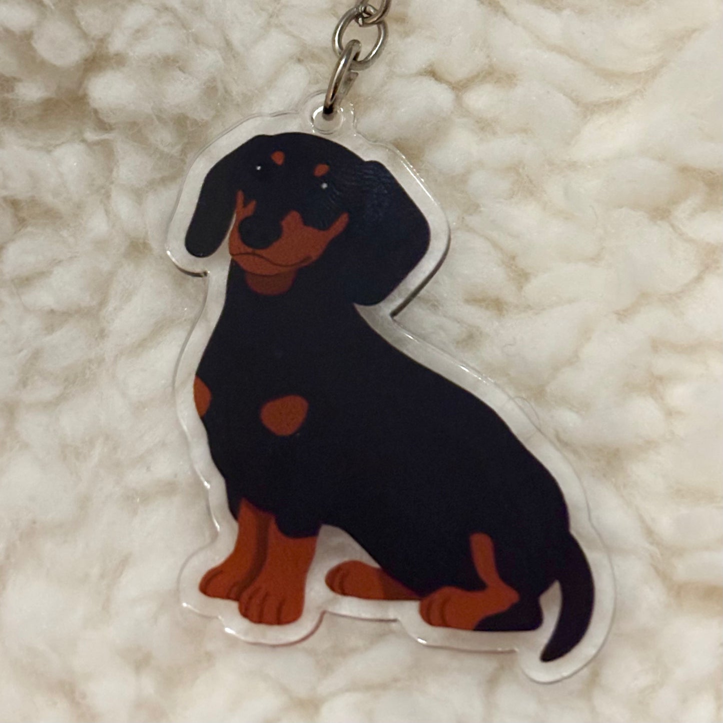 Daschund Keyring