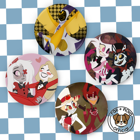 Hazbin Hotel Badge Collection