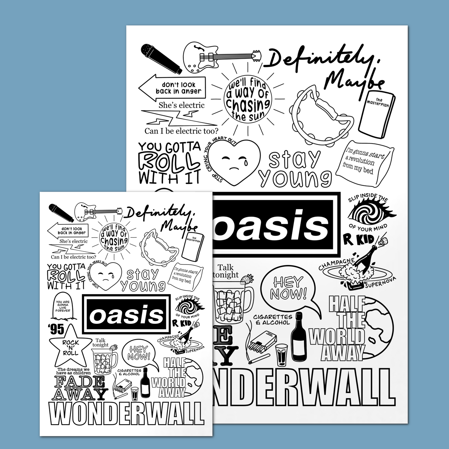 Oasis Doodle Print
