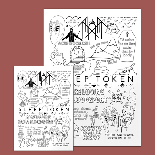 Sleep Token Doodle Print