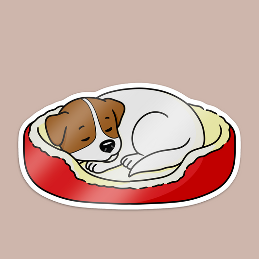 Sleepy Pup Sticker