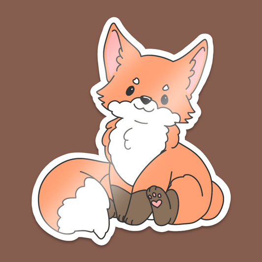 Fox Pup Sticker