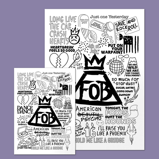Fall Out Boy Doodle Print