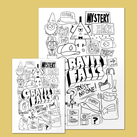 Gravity Falls Doodle Print