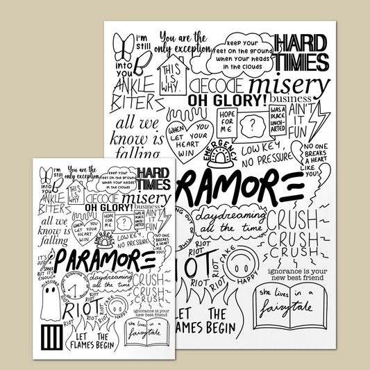Paramore Doodle Print