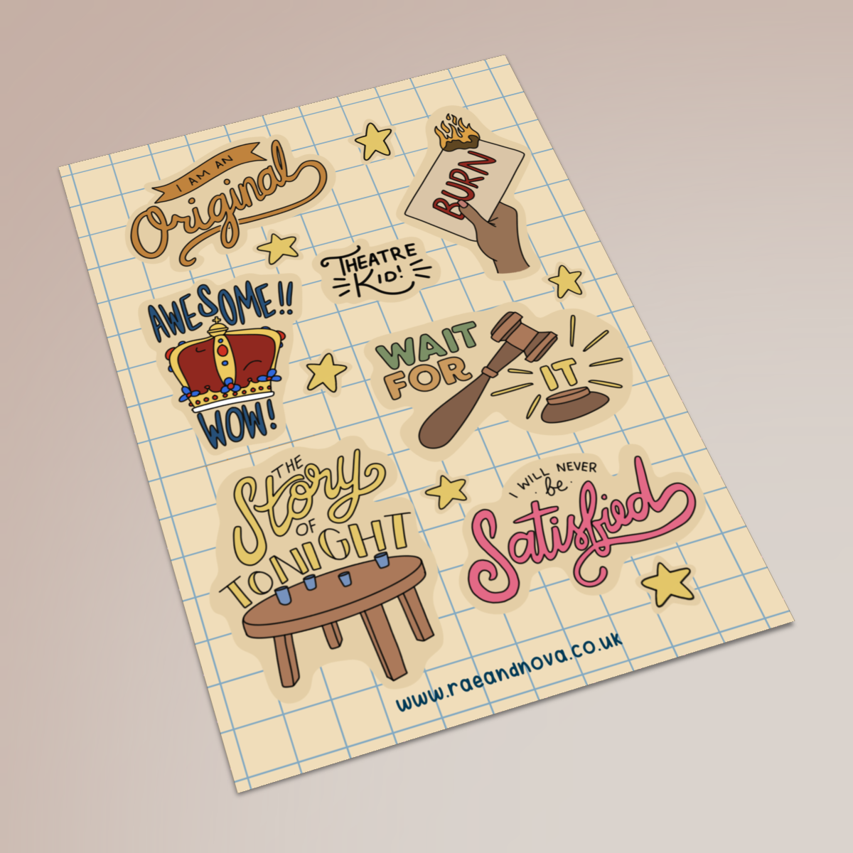 Hamilton Sticker Sheet