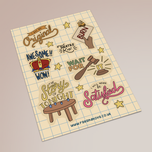 Hamilton Sticker Sheet