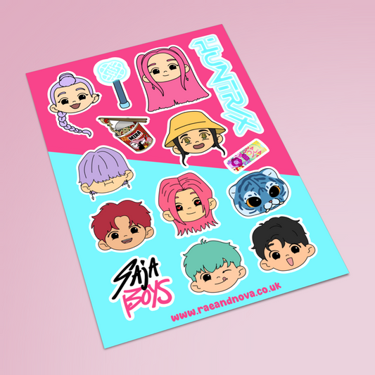 K-Pop Sticker Sheet