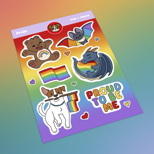 Rainbow Pride Sticker Sheet