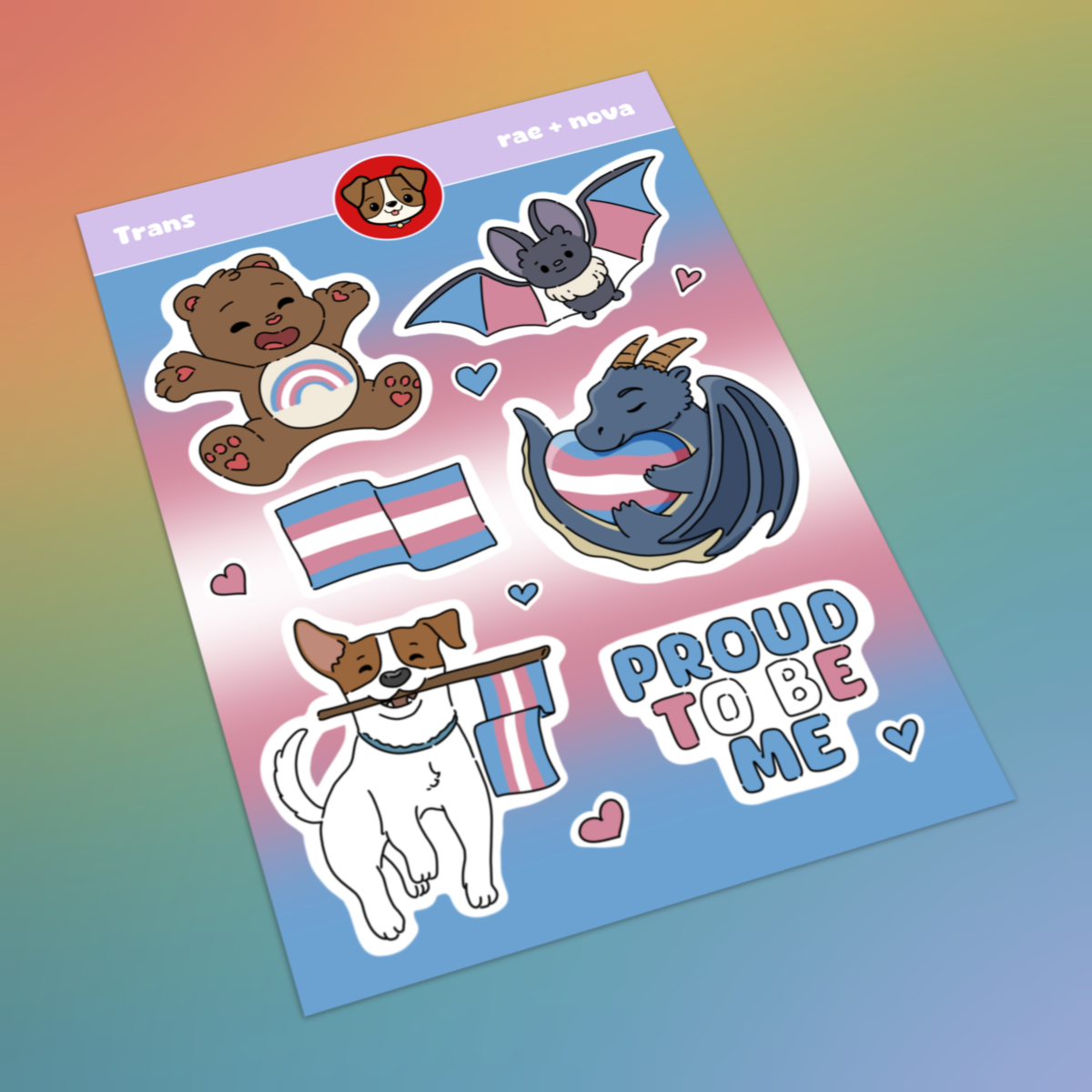 Trans Pride Sticker Sheet