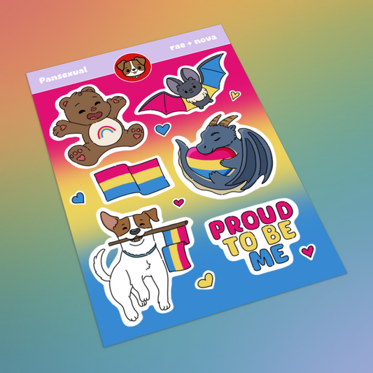Pansexual Pride Sticker Sheet
